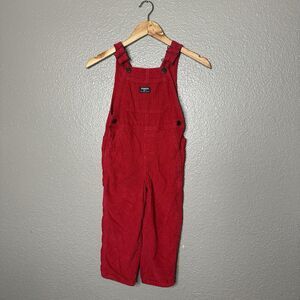 Oshkosh B’gosh Red Corduroy Overalls 5T